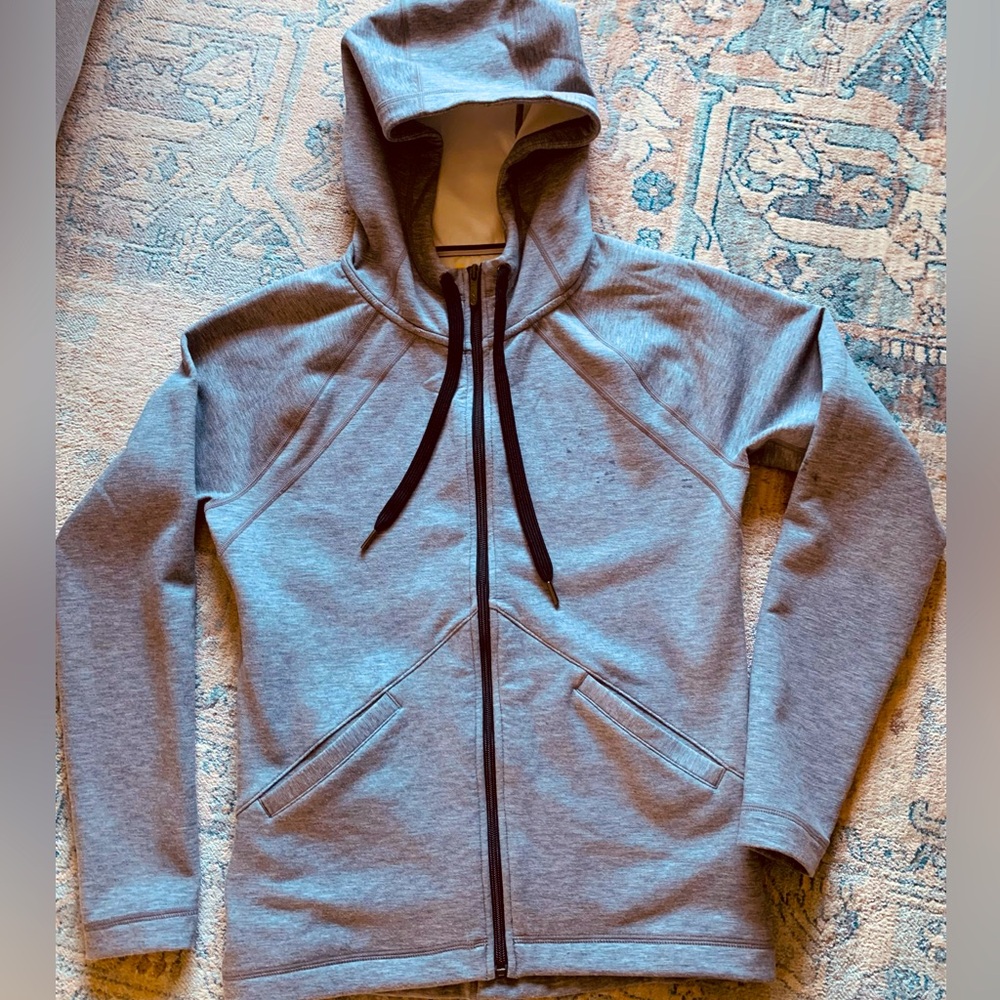 Women’s Zella  grey athletic full zip hoodie 
Size Small (4-6)